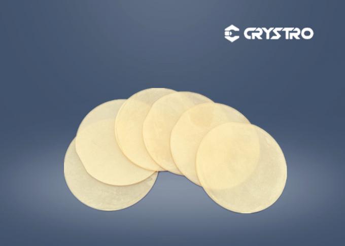 Dia 50mm Piezoelectric Effect LGS Crystal Single Material Custom Angle Direction 0