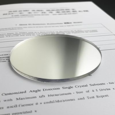 Buy Customized Angle Direction Single Crystal Substrates with Maximum Size of 4 Inch Diameter and Test Report Provided online manufacture